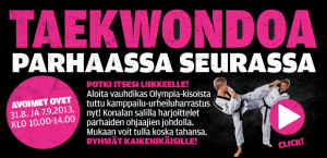 Aloita taekwondo!