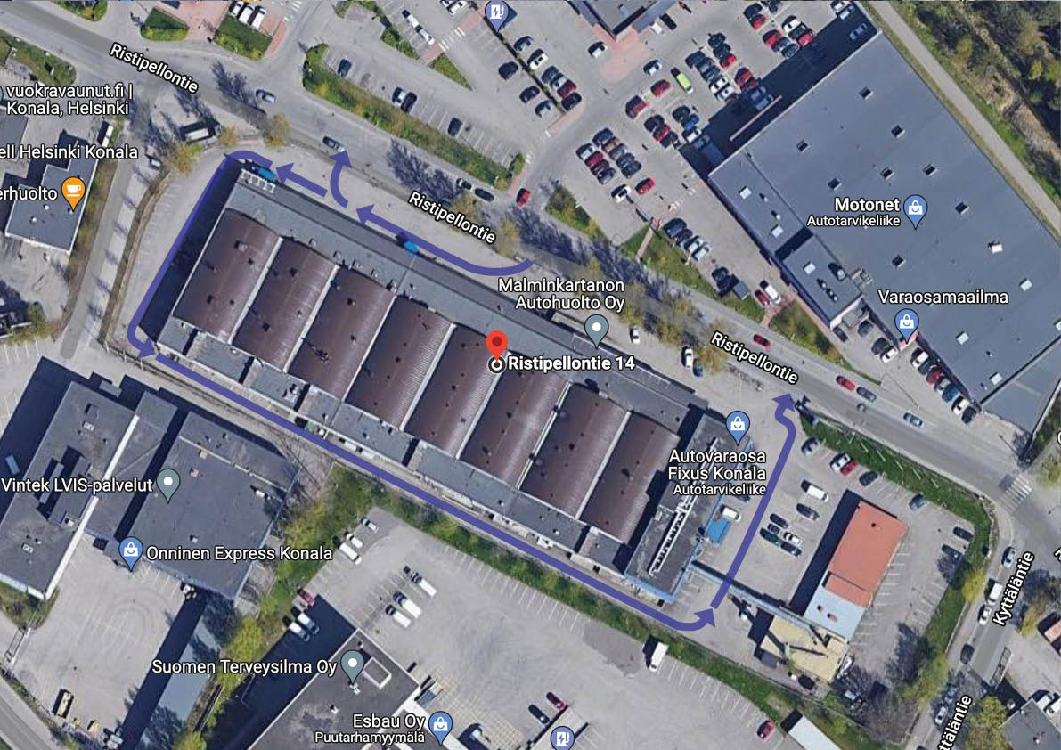 Ajoreitit TU11 HAC Punttisali.com